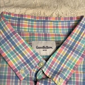 Goodfellow & Co Pastel Plaid Button-Down Shirt